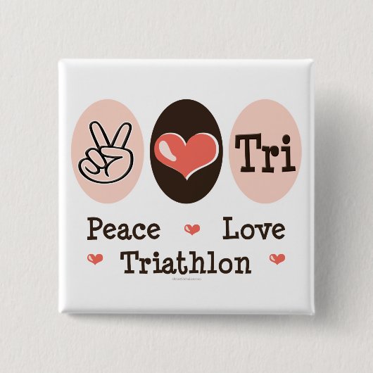 Peace Love Tri Button (Voorkant)