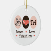 Peace Love Tri Ornament (Rechts)