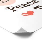 Peace Love Trumpet Poster (Hoek)