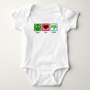 Peace Love Turtles Cute Zee Turtle Romper