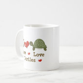 Peace Love Turtles Mok (Voorkant links)