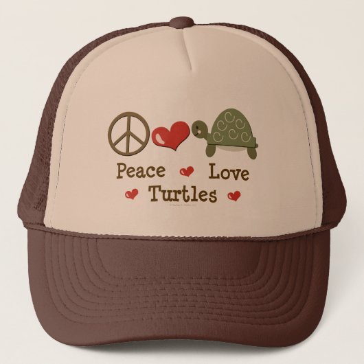 Peace Love Turtles Pet (Voorkant)