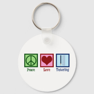 Peace Love Tutoring - Cute Ttorney Sleutelhanger