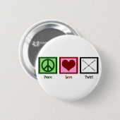 Peace Love Twirl Ronde Button 5,7 Cm (Voorkant /achterkant)