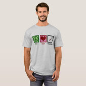 Peace Love Vaccins T-shirt (Voorkant volledig)