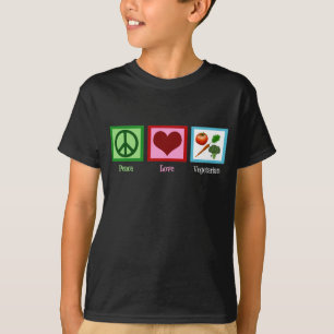 Peace Love Vegetarian Kind T-shirt