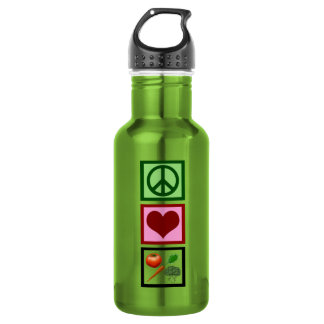 Peace Love Vegetarian Waterfles