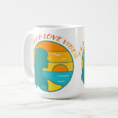 Peace & Love Vibes Koffiemok (Voorkant links)