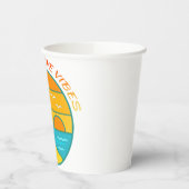 Peace & Love Vibes Papieren Bekers (Links)