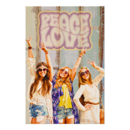 Peace & Love  Vibes Poster Perfect Poster