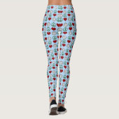 Peace Love Volleyball Pattern Leggings (Achterkant)