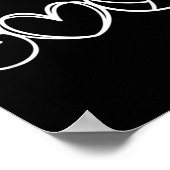 Peace Love Volleyball Player Graphic Poster (Hoek)