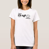 Peace Love Volleyball T-Shirt (Voorkant)