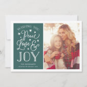 Peace, Love & Vreugde | Kerstkaart (Voorkant)