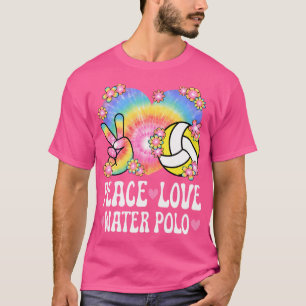 Peace Love Water Polo Lover 60S 70S Hippie Waterpo