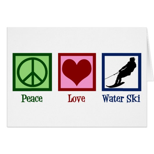 Peace Love Water Ski (Devant horizontal)