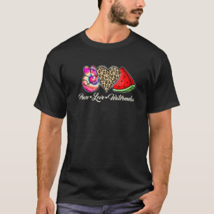 Peace Love Watermelon Happy Watermelon Day Fruit T-shirt