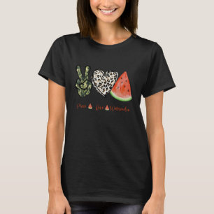 Peace Love Watermelon Happy Watermelon Day Fruit T-shirt