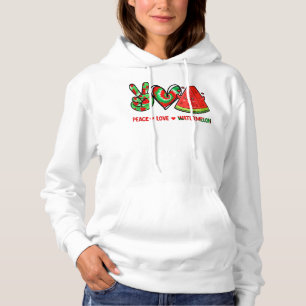 Peace Love Watermelon peace love watermelon day me Hoodie