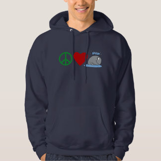 Peace Love Whales T shirten, Travel Mugs, Gifts Hoodie