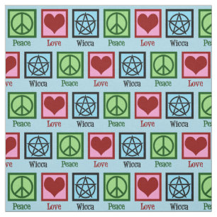 Peace Love Wicca Stof