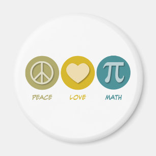 Peace Love Wiskunde Magneet
