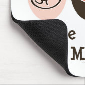 Peace Love Wiskunde Mousepad Muismat (Hoek)