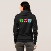 Peace Love Wolves Hoodie (Achterkant volledig)