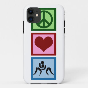 Peace Love Wrestling iPhone 11 Hoesje