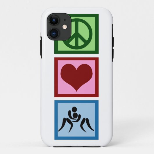 Peace Love Wrestling Case-Mate iPhone Case (Achterkant)
