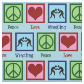 Peace Love Wrestling Stof (Close Up)