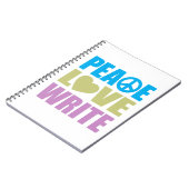 Peace Love Write Notitieboek (Linkerzijde)