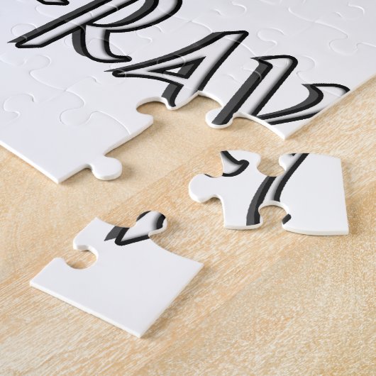 PEACE LOVE X-RAY RADIOLOGIE LEGPUZZEL (Zijkant)