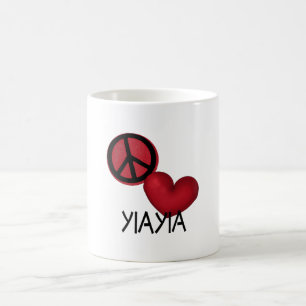 Peace Love YiaYia Koffiemok
