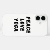 Peace Love Yoga Case-Mate iPhone Case (Achterkant (horizontaal))