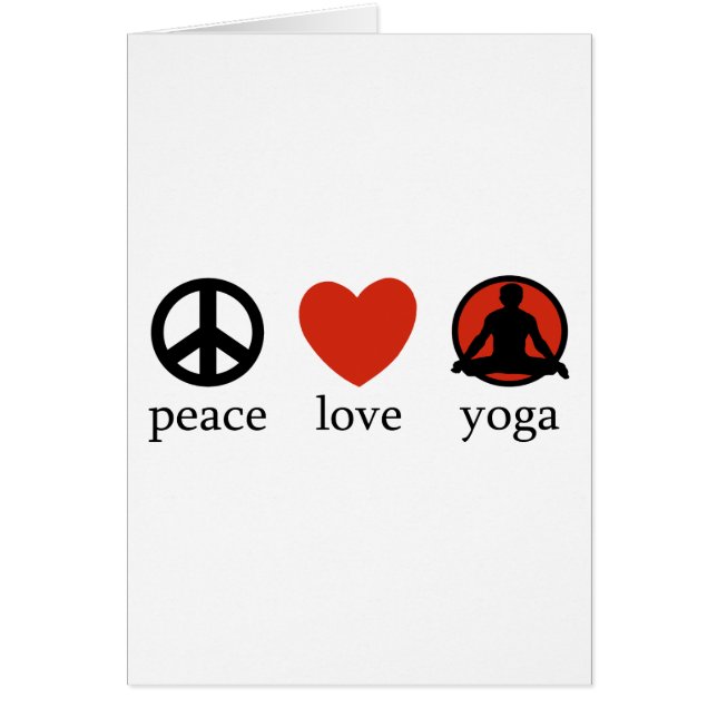 Peace Love Yoga Gift (Voorkant)