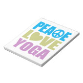 Peace Love Yoga Notitieblok (Gedraaid)