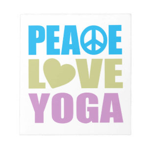 Peace Love Yoga Notitieblok