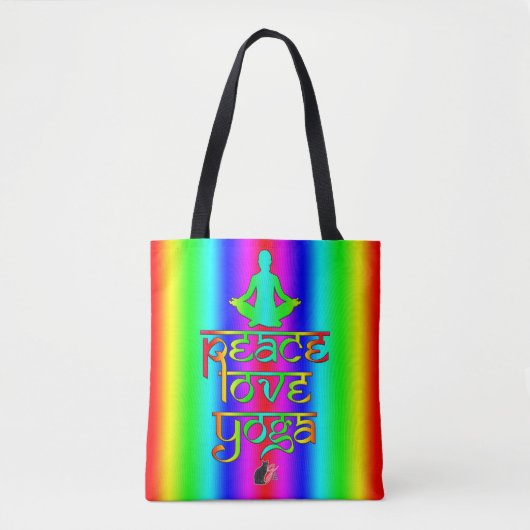 Peace Love Yoga Sac fourre-tout (Devant)