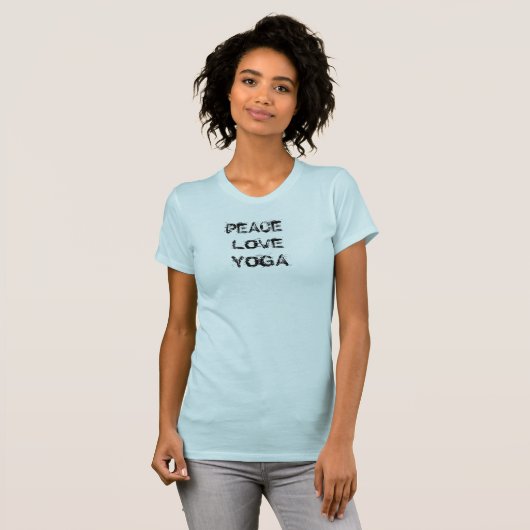Peace Love Yoga Tshirt (Devant entier)