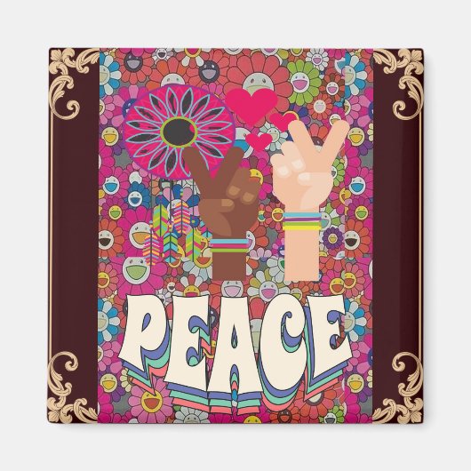 Peace Magnet Magneet (Voorkant)