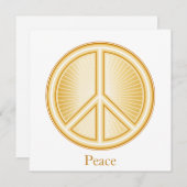 Peace Mandala Invitation/Faire-part Carte Plat (Devant / Derrière)