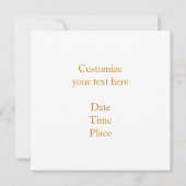 Peace Mandala Invitation/Faire-part Carte Plat (Dos)