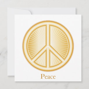 Peace Mandala Invitation/Faire-part Carte Plat