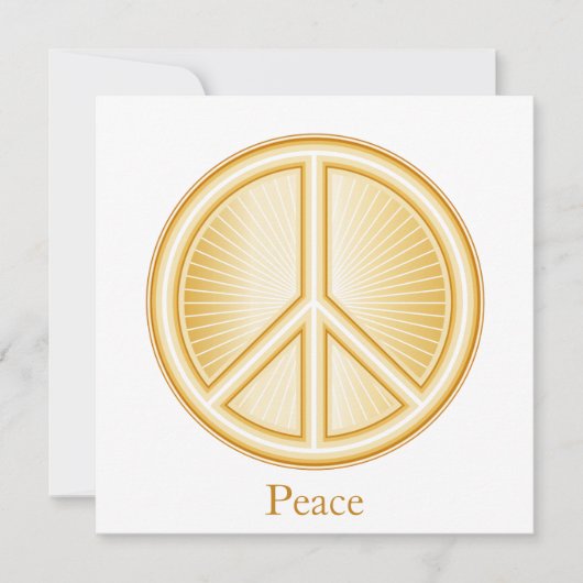 Peace Mandala Invitation/Faire-part Carte Plat (Devant)