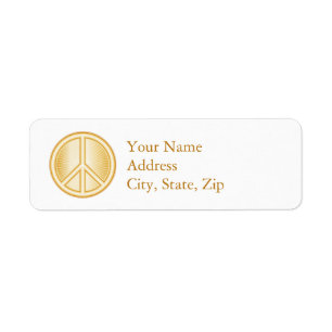 Peace Mandala Label