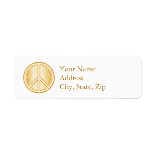 Peace Mandala Label (Voorkant)