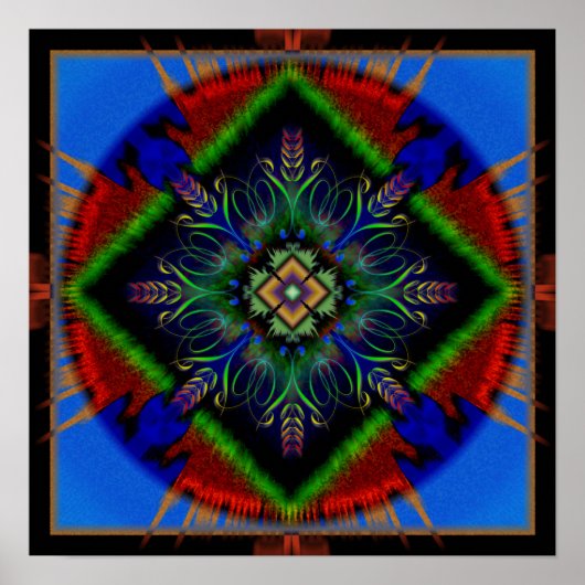Peace Mandala Poster (Voorkant)