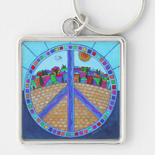 Peace Mandala Sleutelhanger
