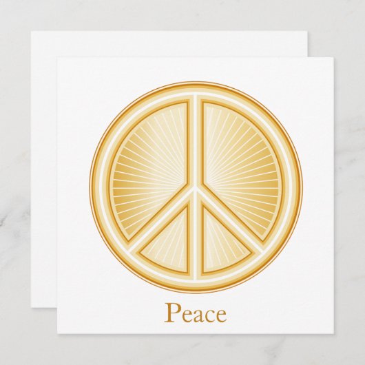 Peace Mandala Uitnodiging/Aankondiging Flat Card (Voorkant / Achterkant)